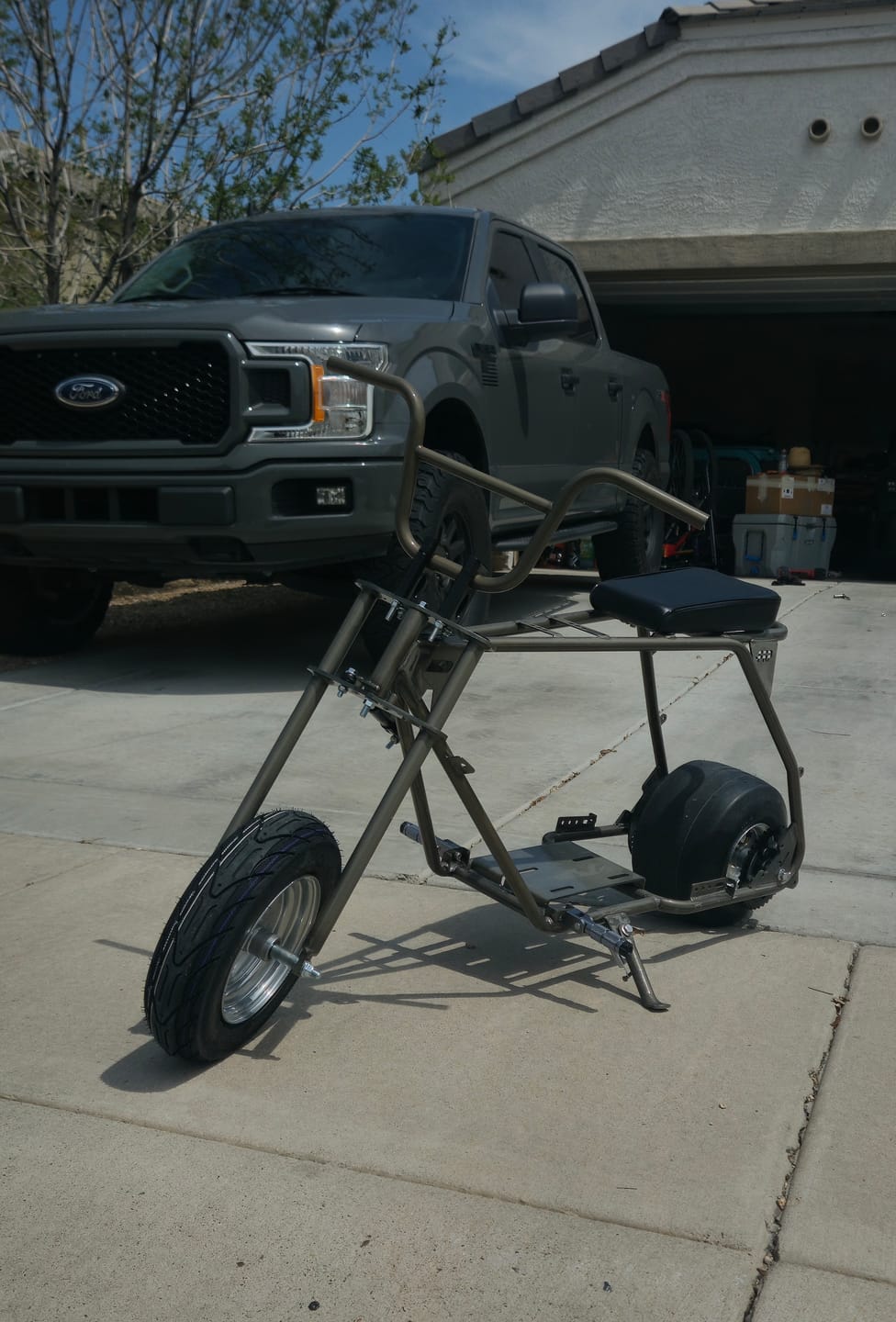 Customer photo review of RMB Rebel Drag Racing Mini Bike Roller Kit — Fits Predator 212 & Up