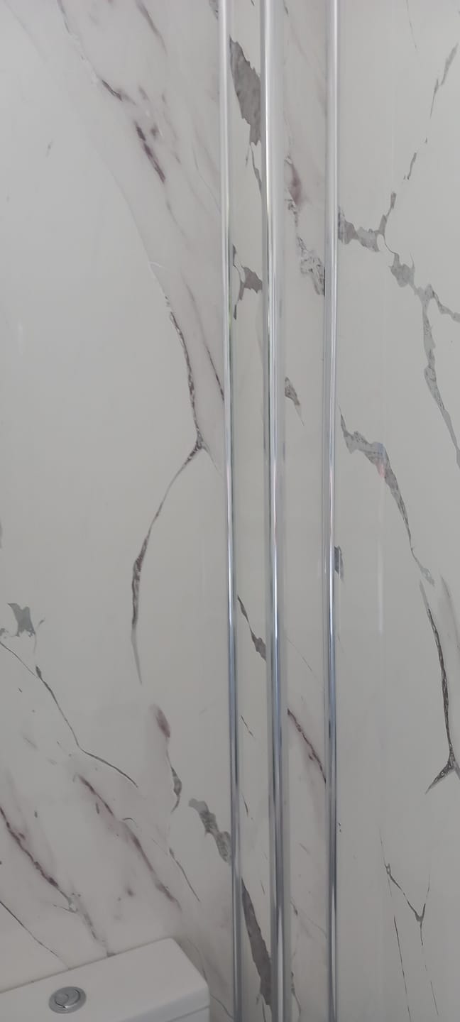 Customer photo review of 10mm Chrome External Corner Trim