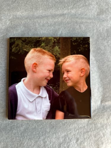 Customer photo review of Sublimatie Keramische Tegel 10.8 x 10.8 cm Wit Glanzend - Keramiek