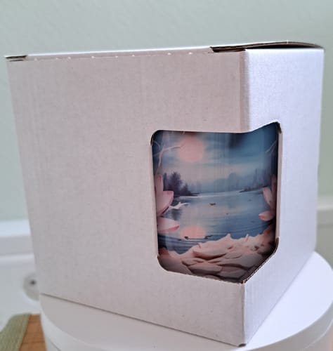 Customer photo review of Mokkendoosje met venster 20 stuks voor 11oz Mok