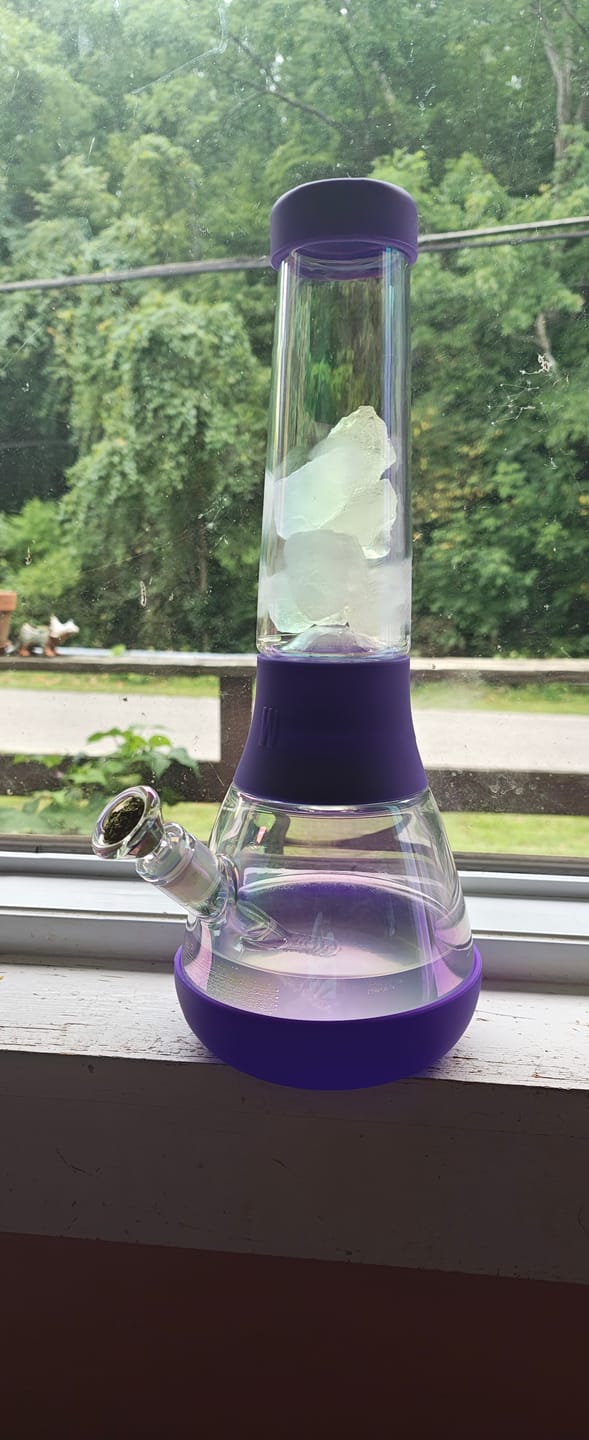Customer photo review of Bong Ice Catcher Tube Iridescent