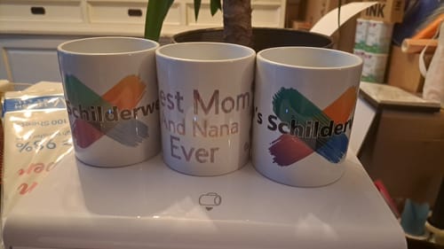 Customer photo review of Sublimatie mok 11oz wit - A+ kwaliteit | vaatwasserbestendig | direct leverbaar