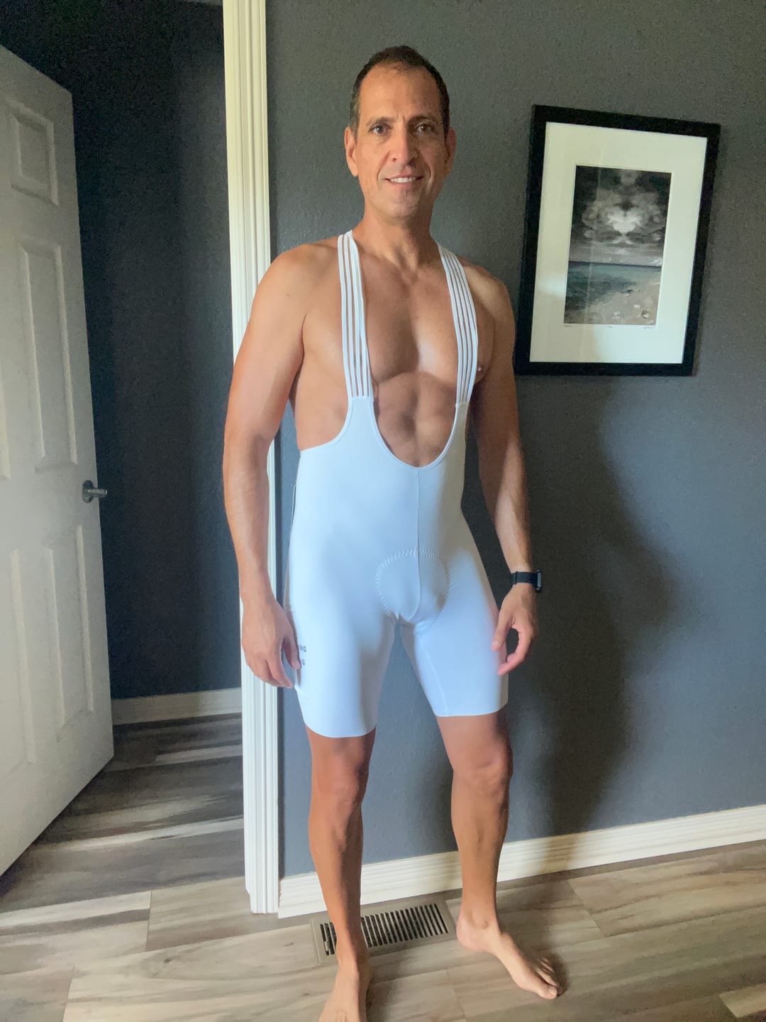 Customer photo review of LIFTTINT 4.X BIB SHORTS - WHITE