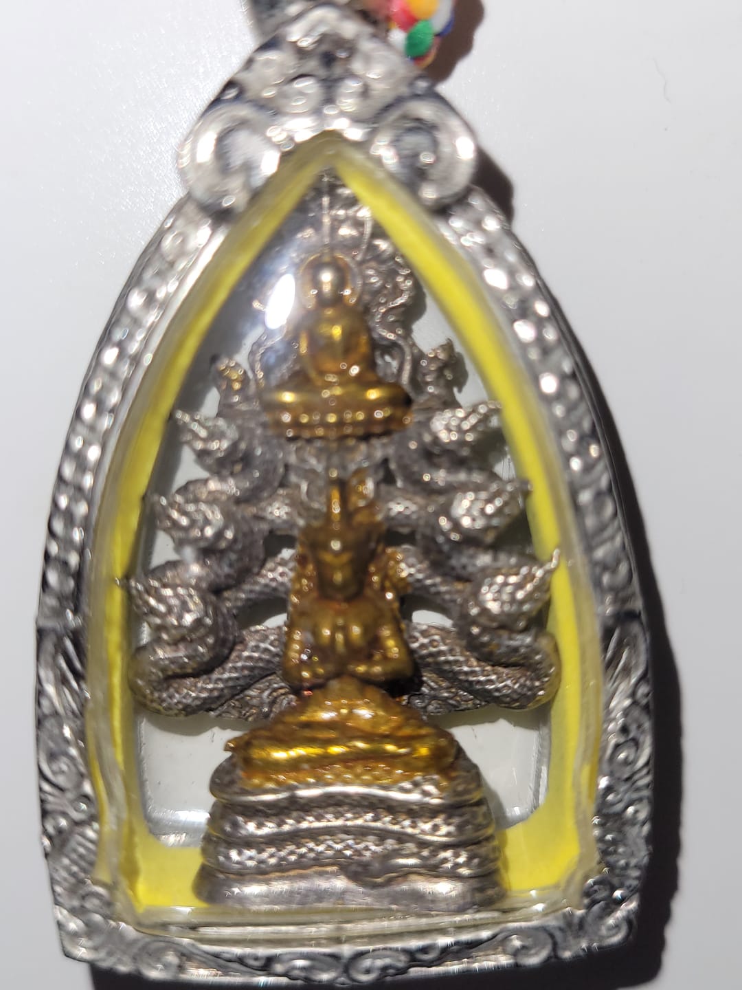 Customer photo review of Superbe amulette du Bouddha Phra Naphok - Bouddha sous le Roi des Nâgas - Très Vénérable Luang Phor Dooh du Wat Sakai (1982)