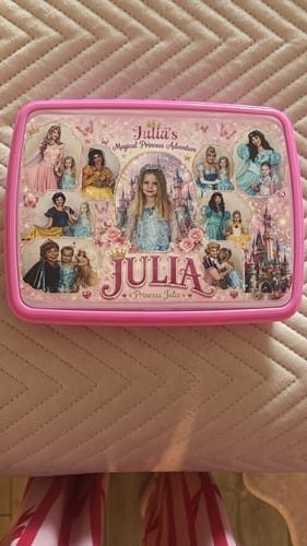 Customer photo review of Kinder Lunchbox / brood trommel  incl. asseccoires Roze voor sublimatie