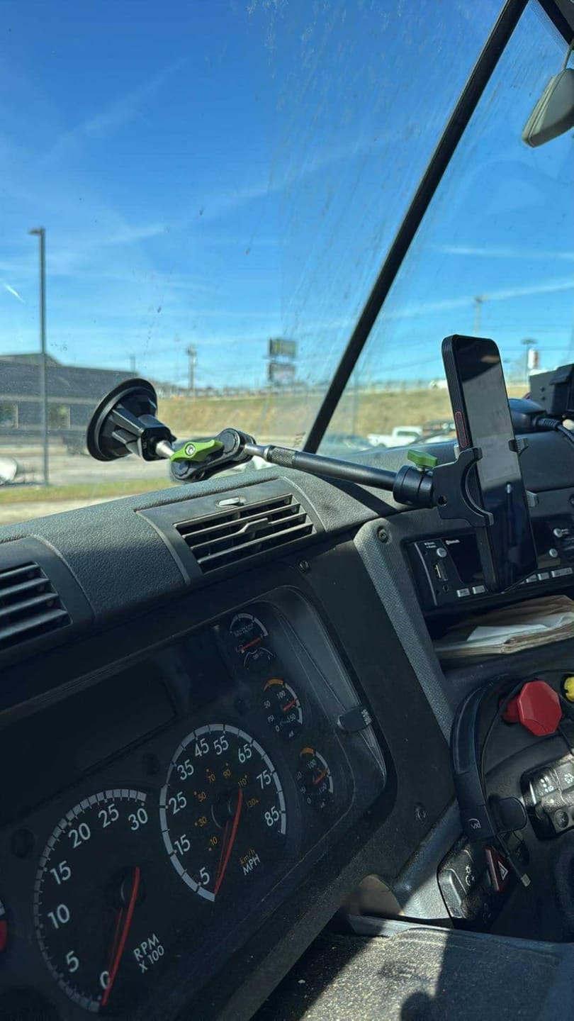 Customer photo review of Super Durable Metal Phone Holder