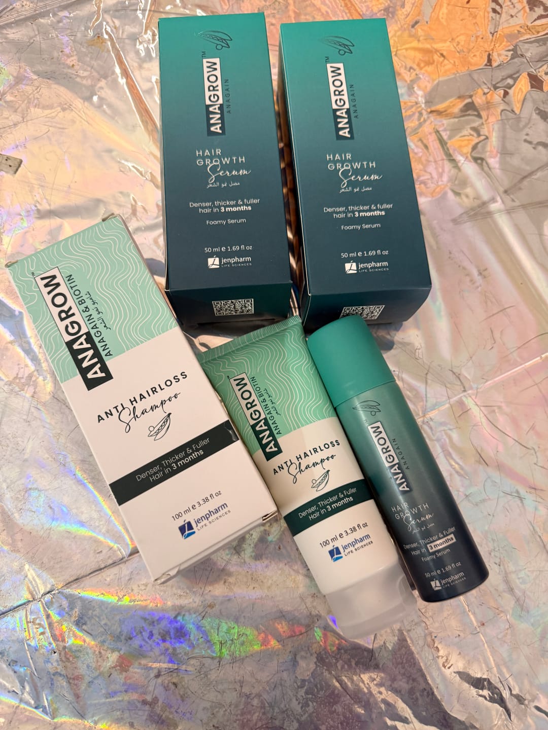 Customer photo review of Anagrow Hair Serum