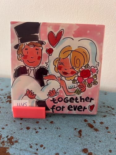 Customer photo review of Zwarte Tegelhouder Display voor grote Sublimatie Tegels 15 x 15 cm