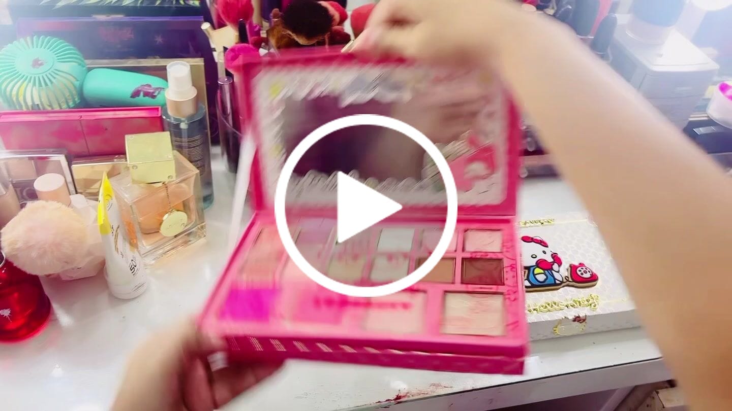 Customer video review of Set de Paletas de Sombras | Hello Kitty, My Melody y Kuromi