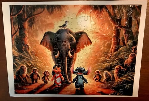 Customer photo review of Puzzel 88 delig voor sublimatie