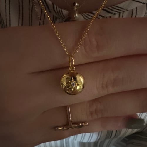 Customer photo review of Custom Photo Locket Necklace