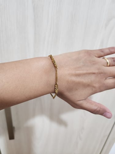 Customer photo review of Custom Name Bracelet