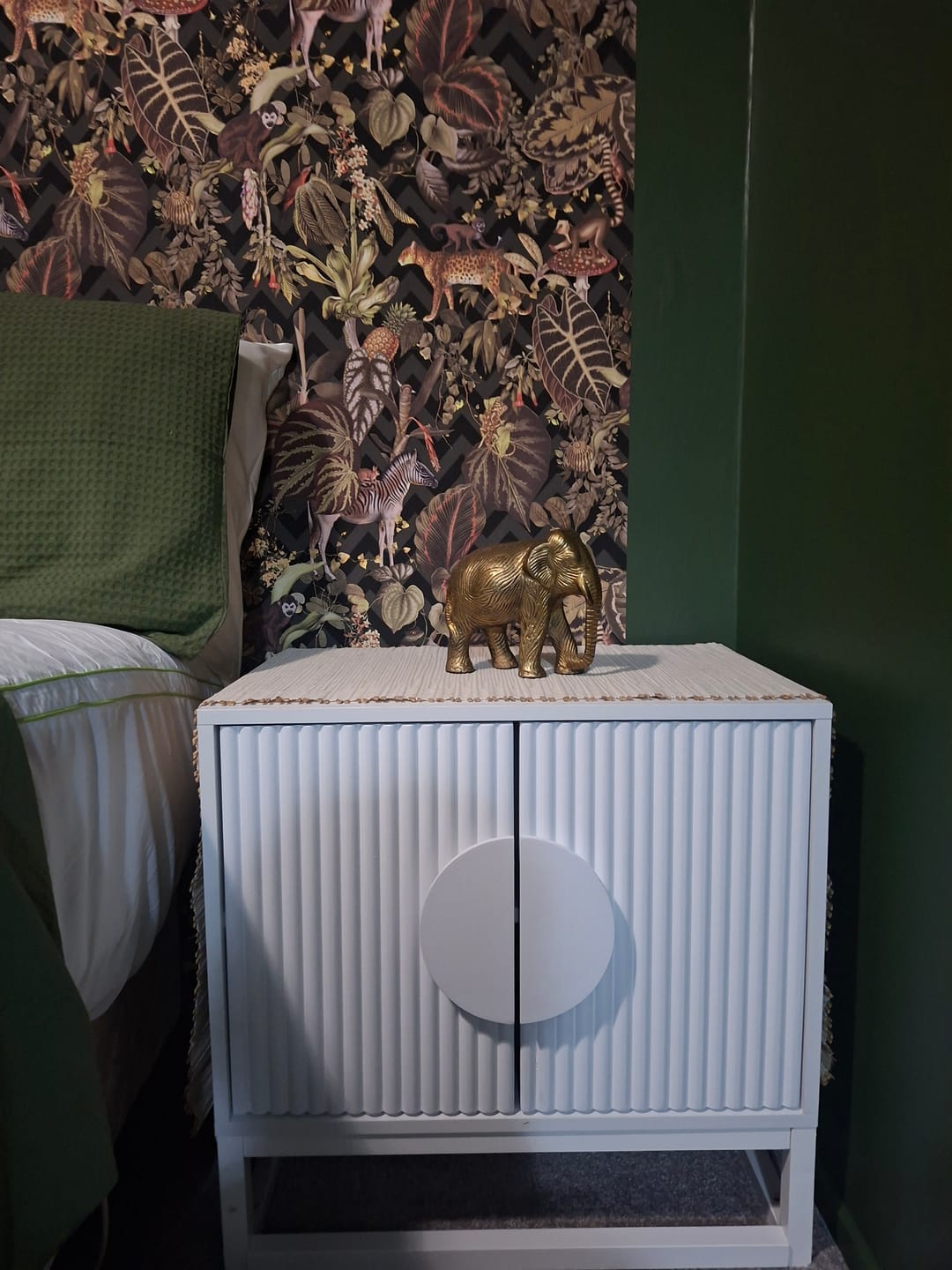 Customer photo review of Living Jungle Chevron Wallpaper - Black - Last 2 Rolls