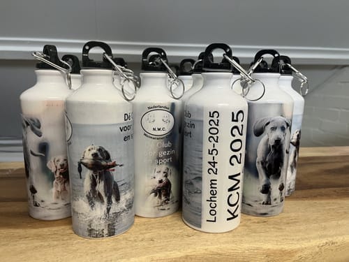 Customer photo review of Sublimatie Waterfles 600ml – Personaliseerbare Aluminium Bidon