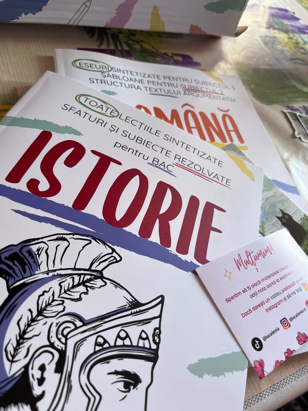 Customer photo review of Pachet Bacalaureat (Română + Istorie) Bacademia