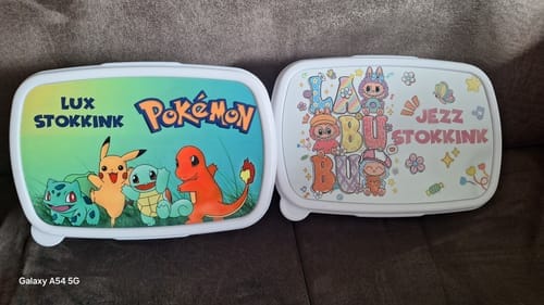Customer photo review of Broodtrommel / Lunchbox Roze voor sublimatie