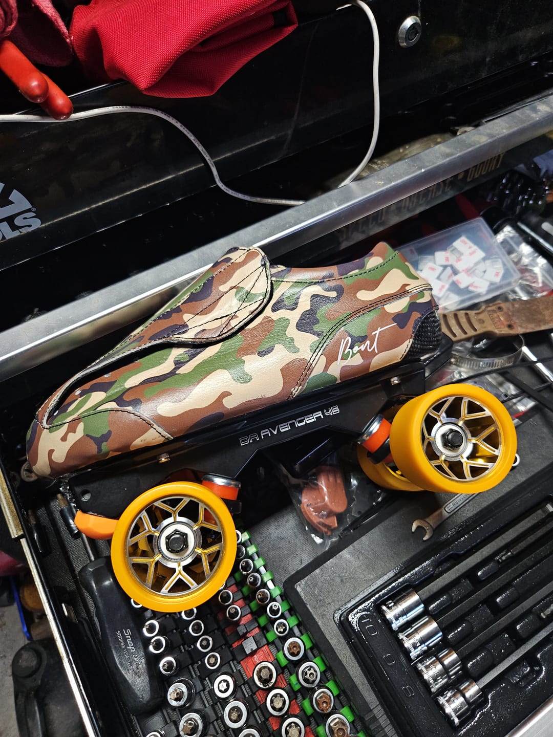 Customer photo review of Limited Edition Envy Carbon Camo Boots