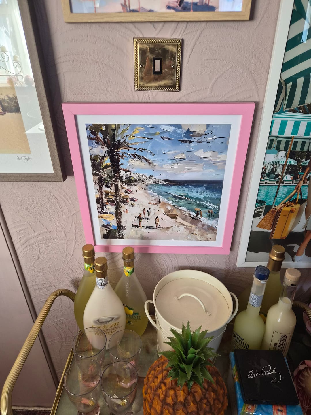 Customer photo review of Mallorca Beach Day Square Art Print