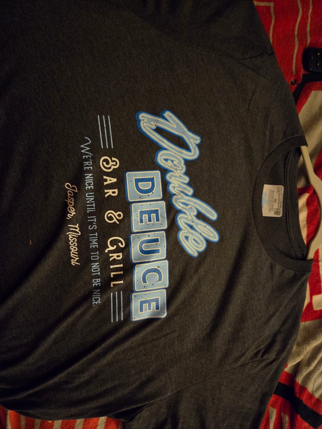 Customer photo review of Double Deuce Men's/Unisex Super Soft Tee
