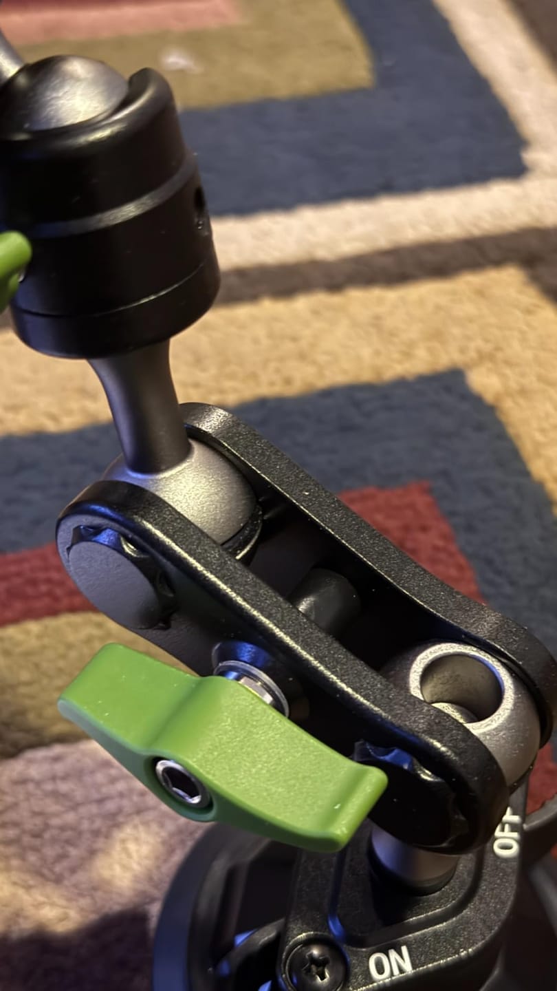 Customer photo review of Super Durable Metal Phone Holder