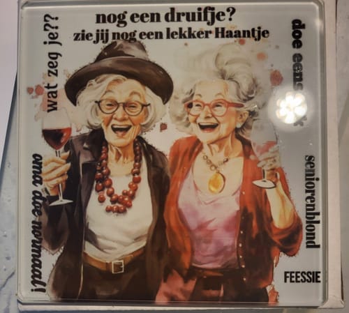 Customer photo review of Onderzetter Vierkant Glas Glanzend voor sublimatie