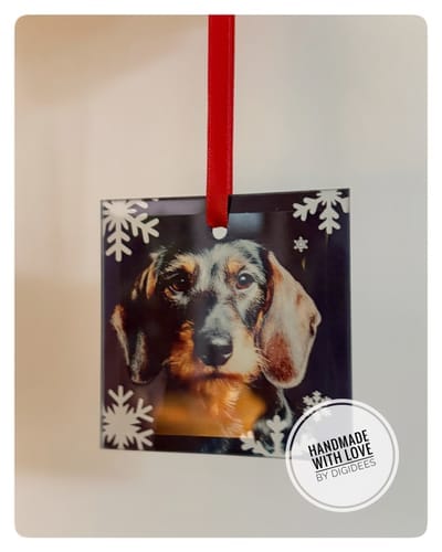 Customer photo review of Glazen Vierkant voor Sublimatie Personaliseerbare Glastegel 7,6 x 7,6cm