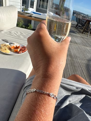 Customer photo review of Custom Name Bracelet