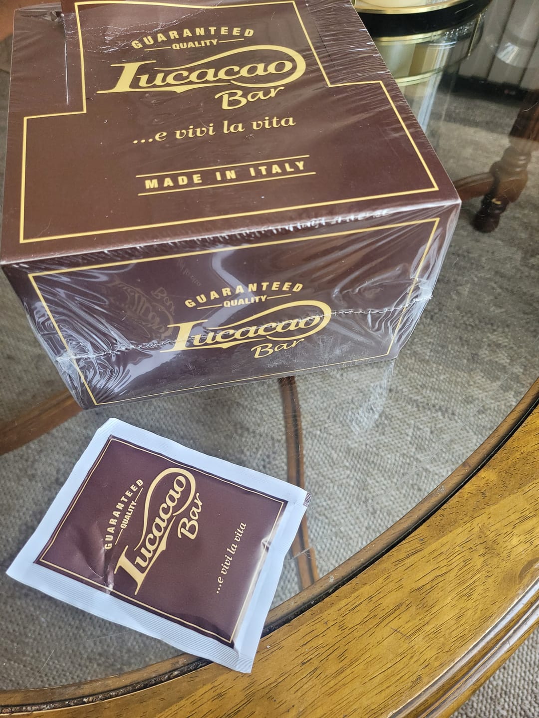 Customer photo review of Lucaffe Instantáneo Soluble 100% Arabica - 25 Sobres