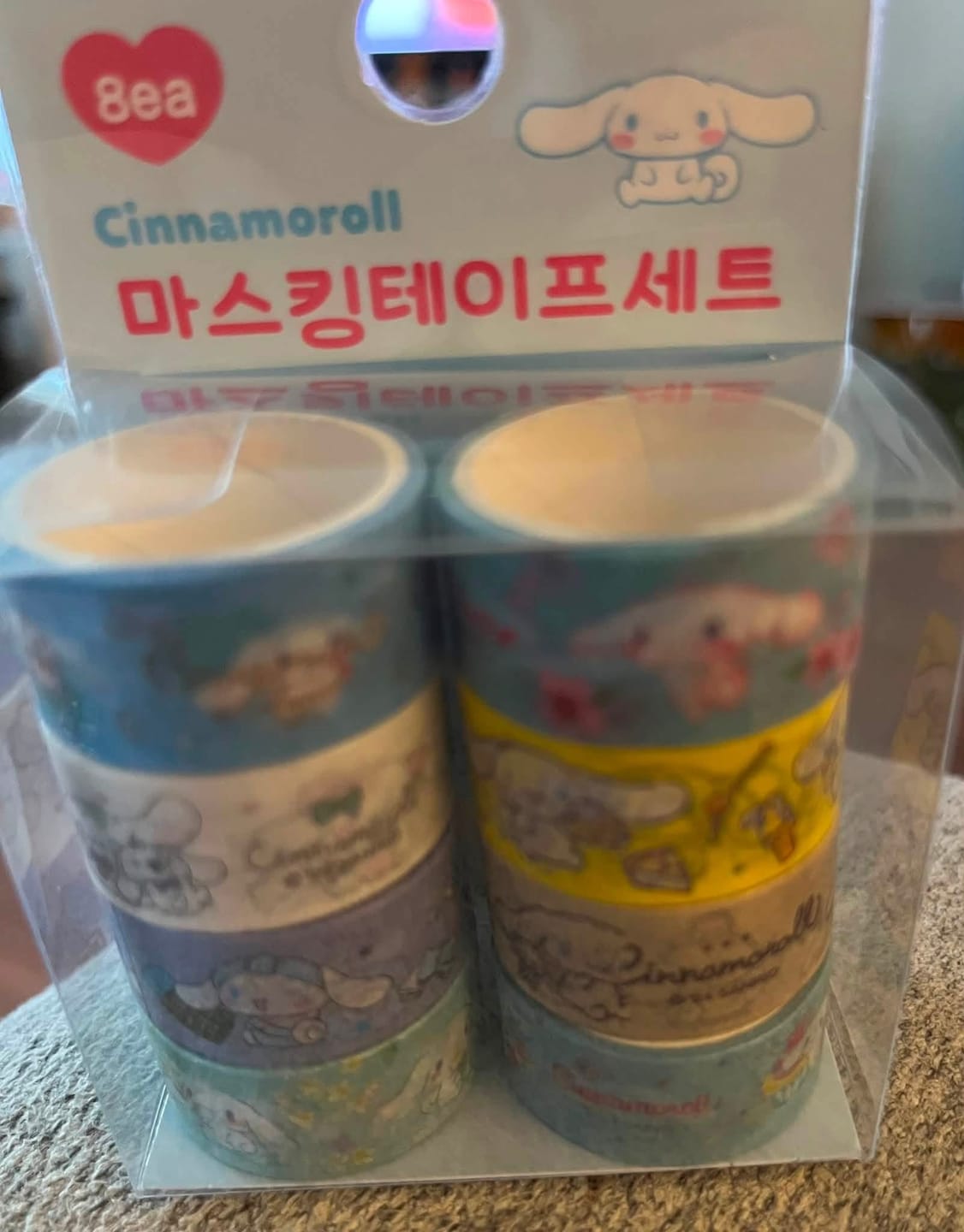 Customer photo review of Sanrio Cinnamorol Washi Tape Set of 8