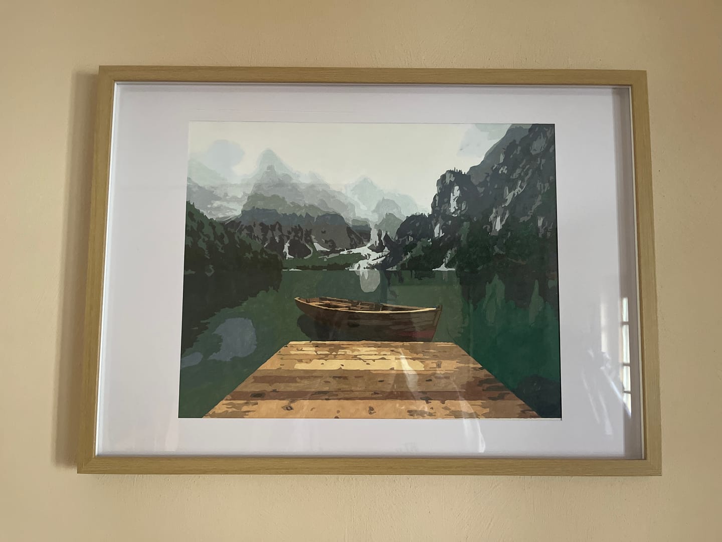 Customer photo review of Malen nach Zahlen - Berge und See in den Dolomiten