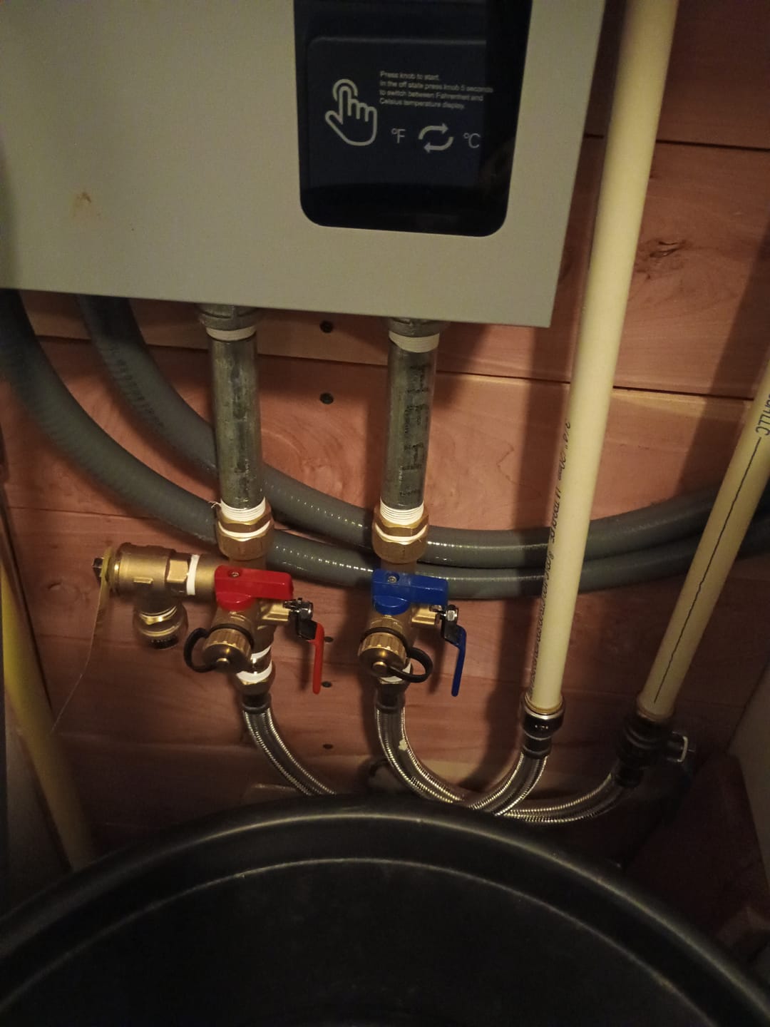 Customer photo review of 3/4'' IPS Isolator Tankless Water Heater Service Valve Kit