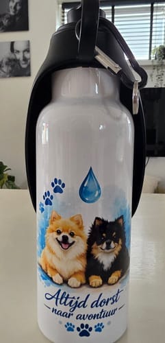 Customer photo review of 600 ml waterfles voor dieren met sublimatie dispenser
