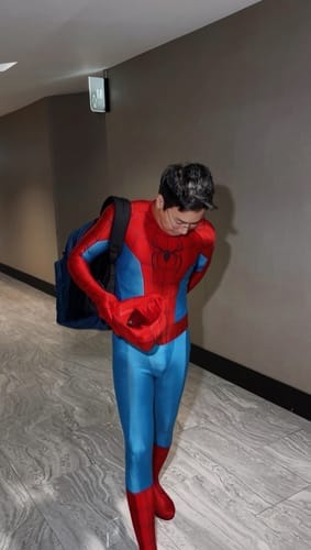 Customer photo review of Spider Man: Brand New Day Suit (Movie Replica Grade) (ScreenPrint)