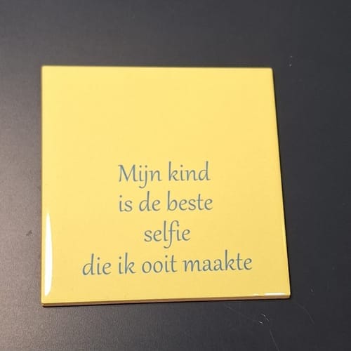 Customer photo review of Sublimatie Keramische Tegel 10.8 x 10.8 cm Wit Glanzend - Keramiek