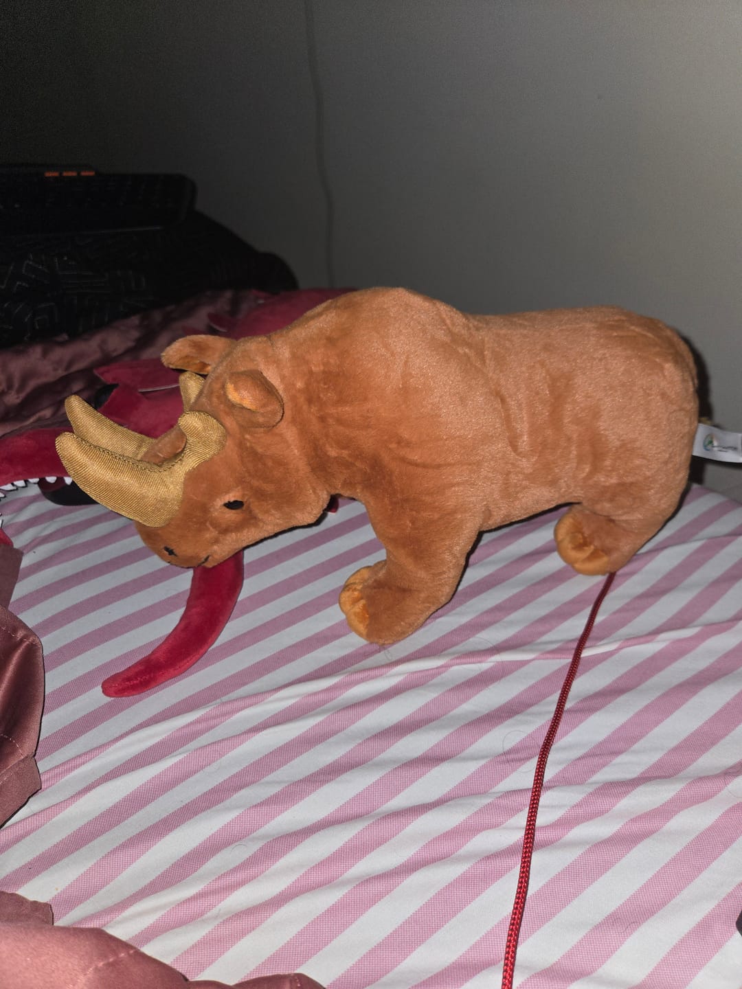 Customer photo review of Arsinoitherium Prehistoric Soft Stuffed Plush Toy