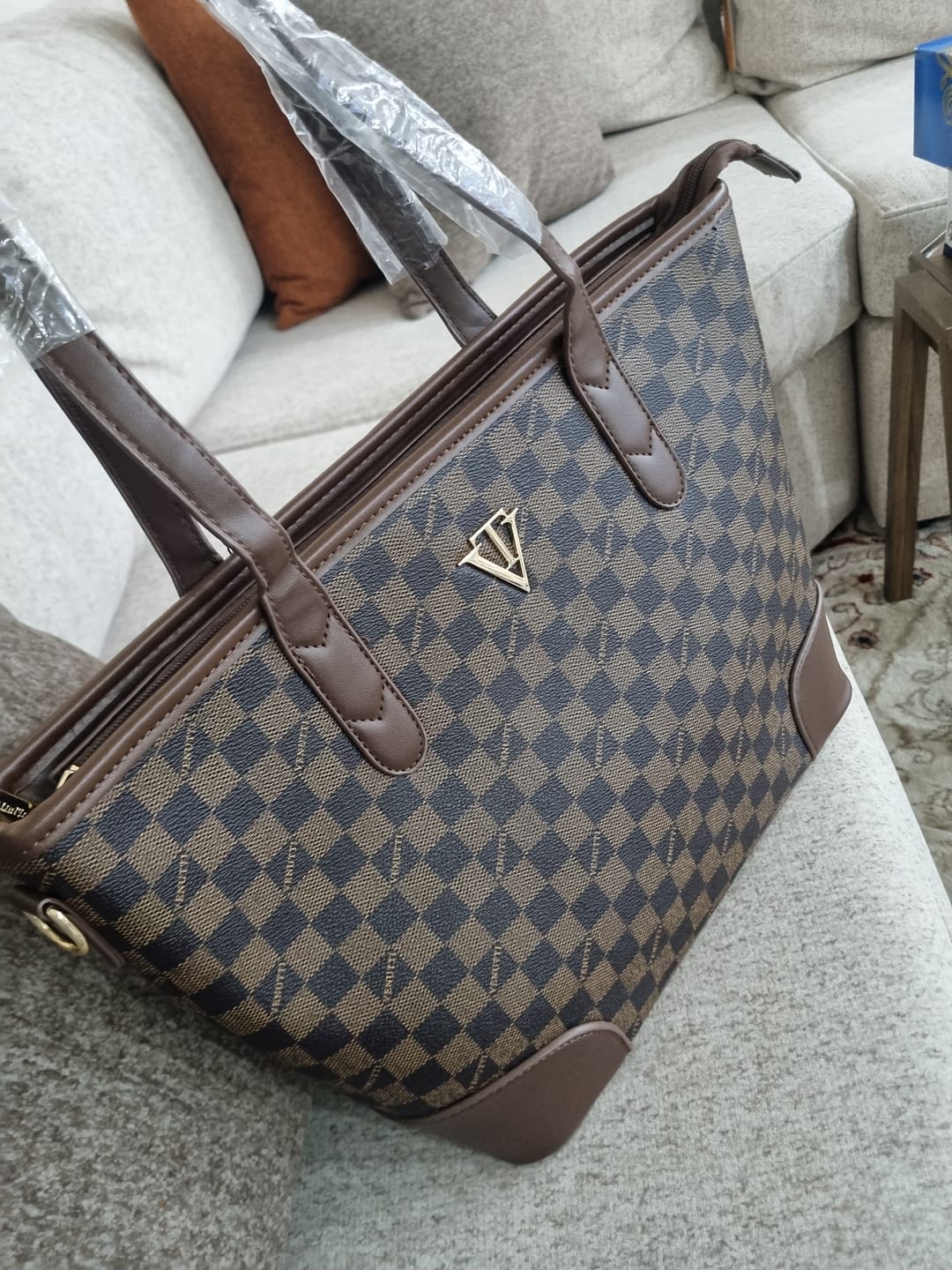 Customer photo review of Classic Corner Trim Tote