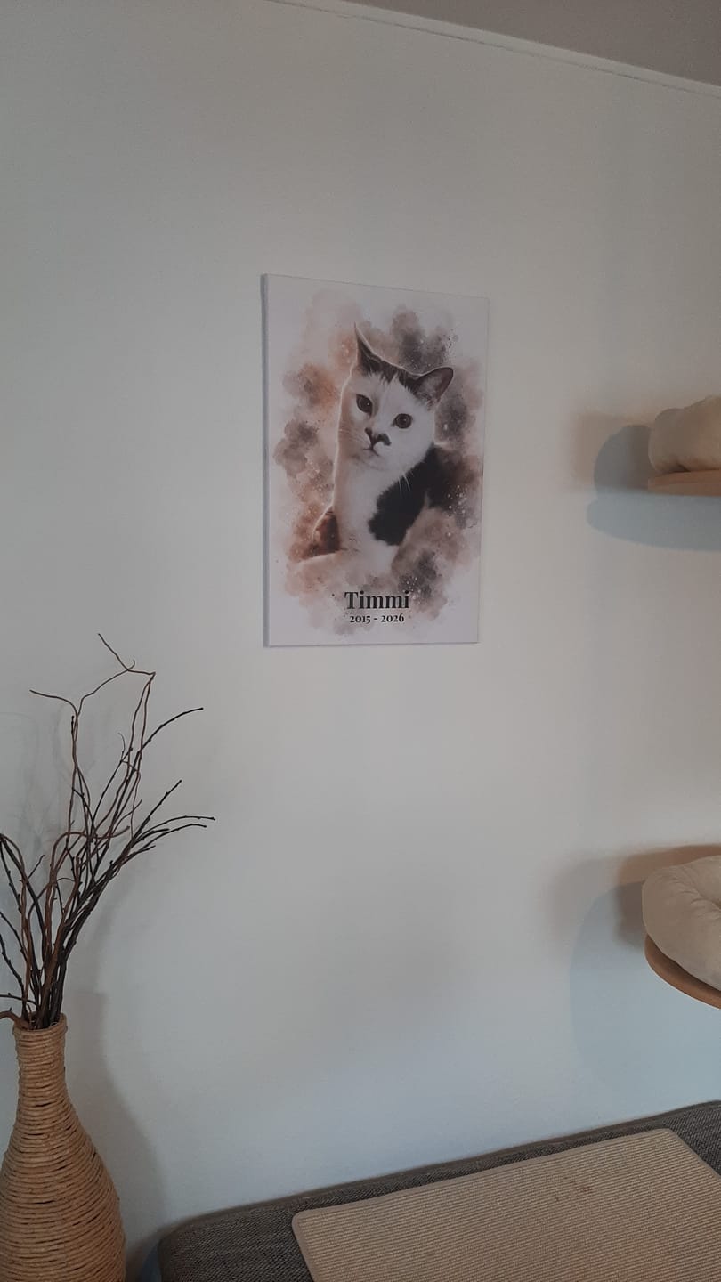 Customer photo review of Dein Haustier als Kunstwerk – mit Live-Vorschau, als Poster oder Leinwand