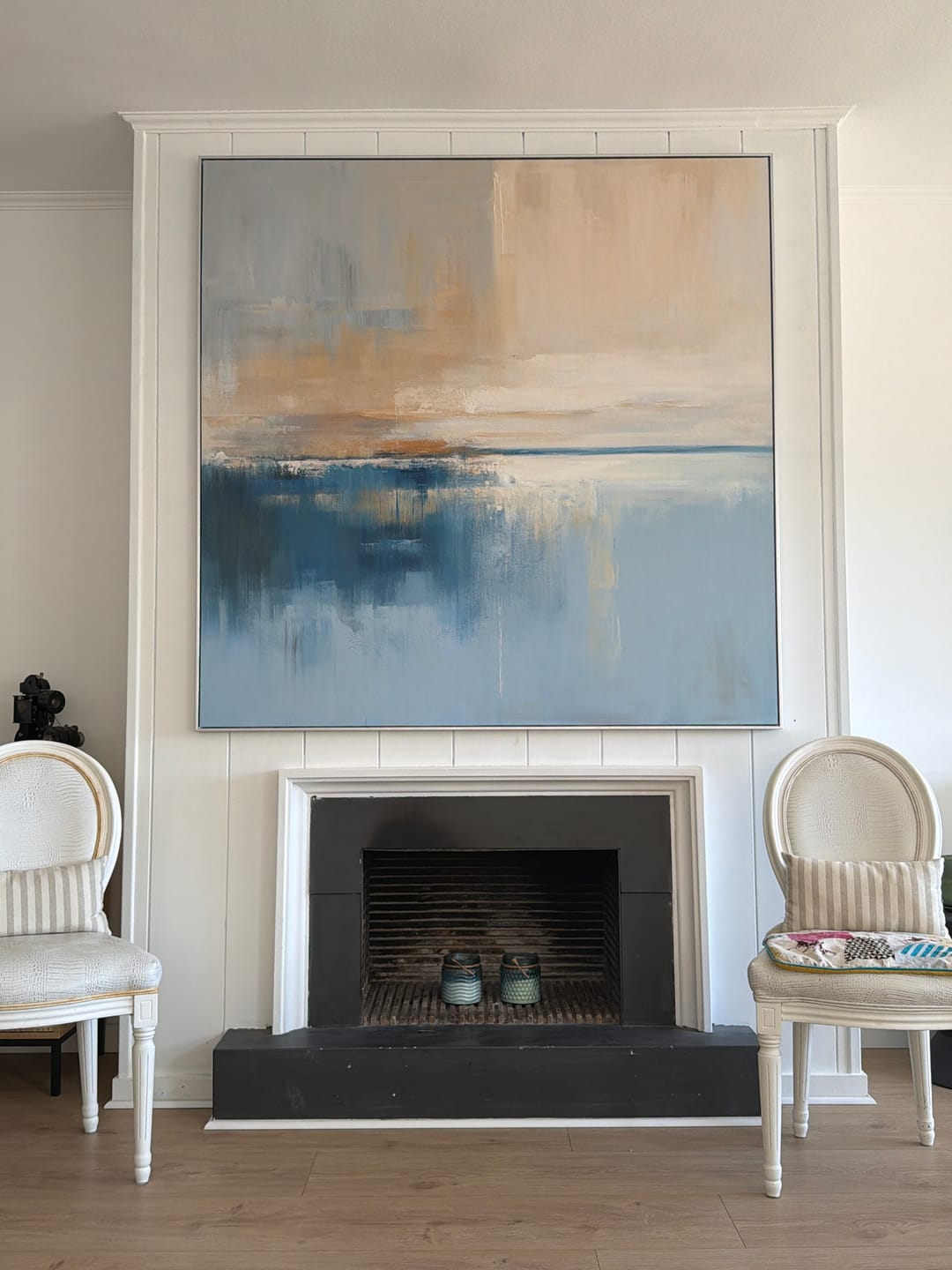 Customer photo review of Abstract Canvas Art #AB461