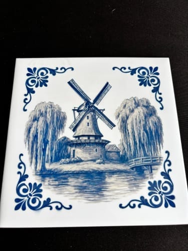 Customer photo review of Sublimatie tegel 15x15 cm wit glans – keramiek A+ kwaliteit