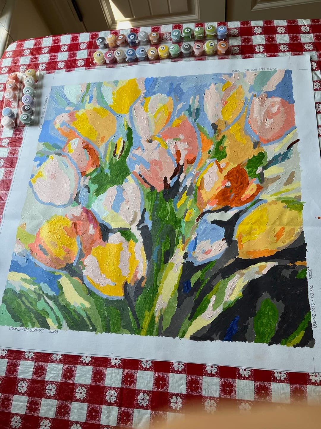 Customer photo review of Paint by Numbers - Blooming Poetry