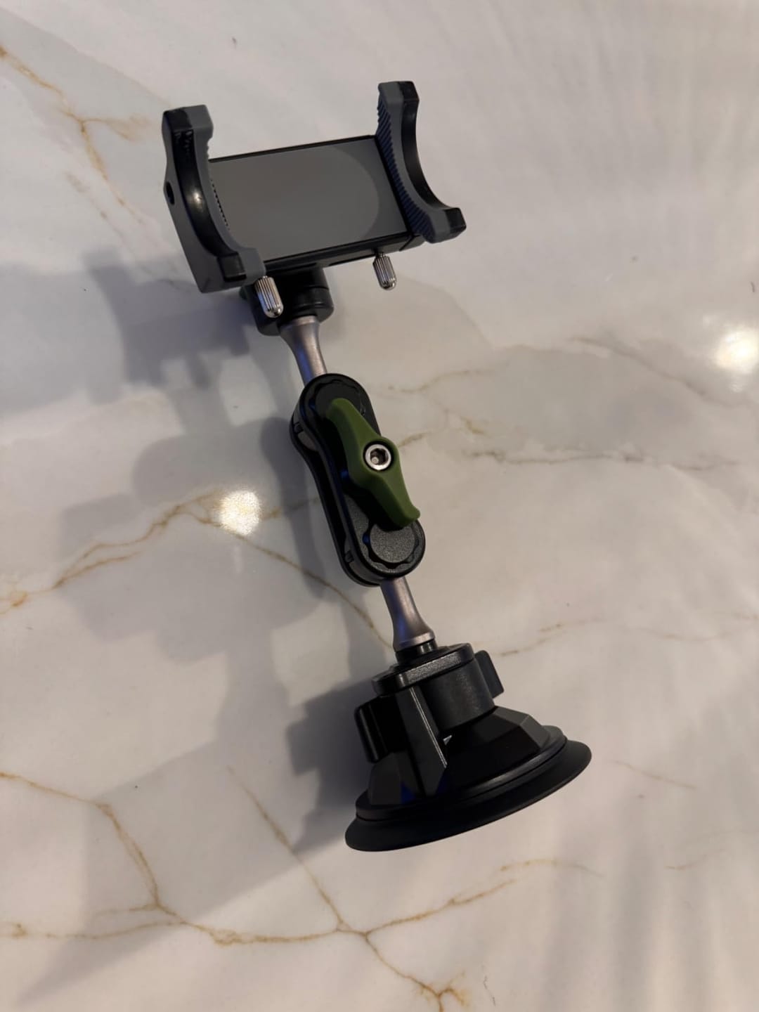 Customer photo review of Super Durable Metal Phone Holder
