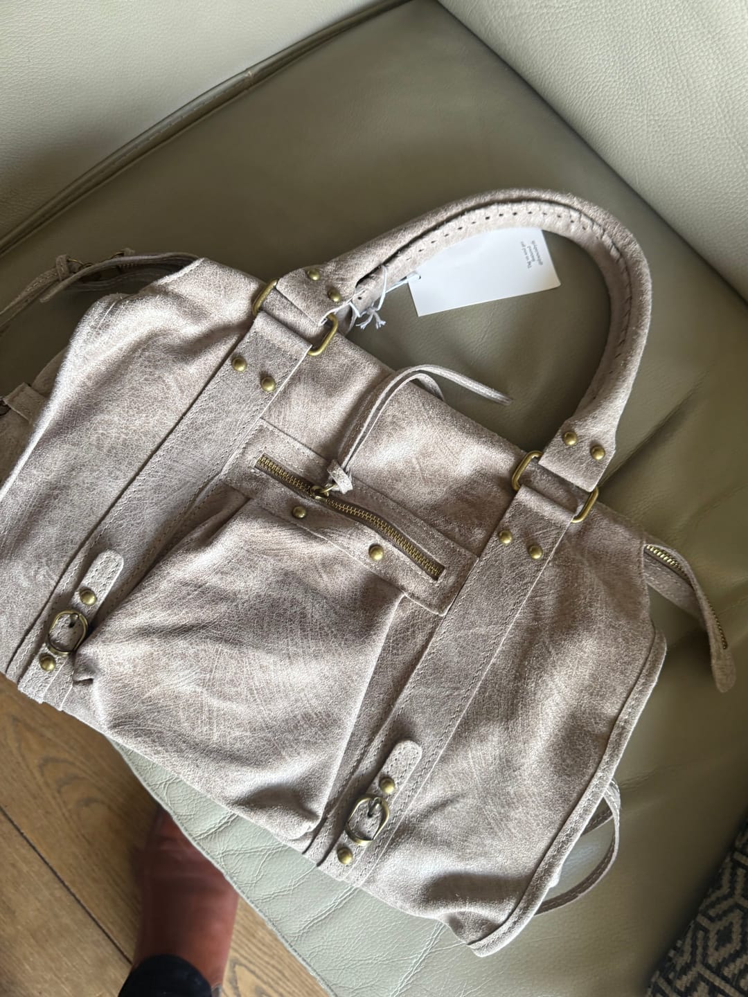 Customer photo review of It girl bag taupe