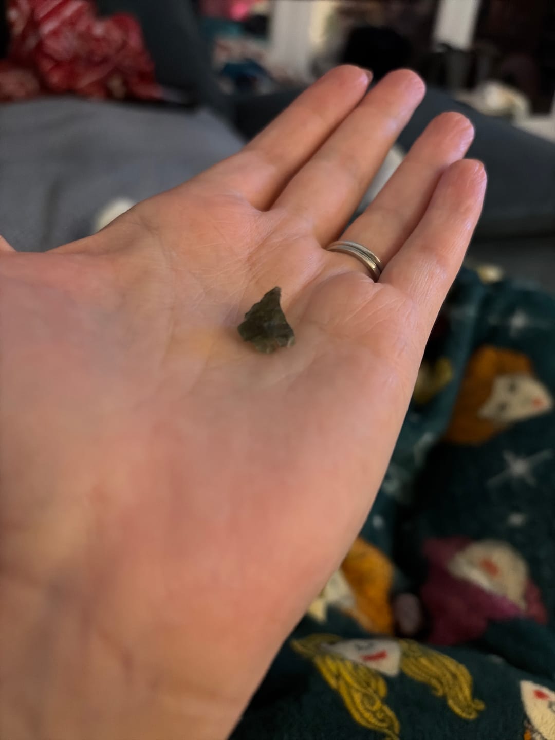 Customer photo review of Moldavite - Rough/raw pieces