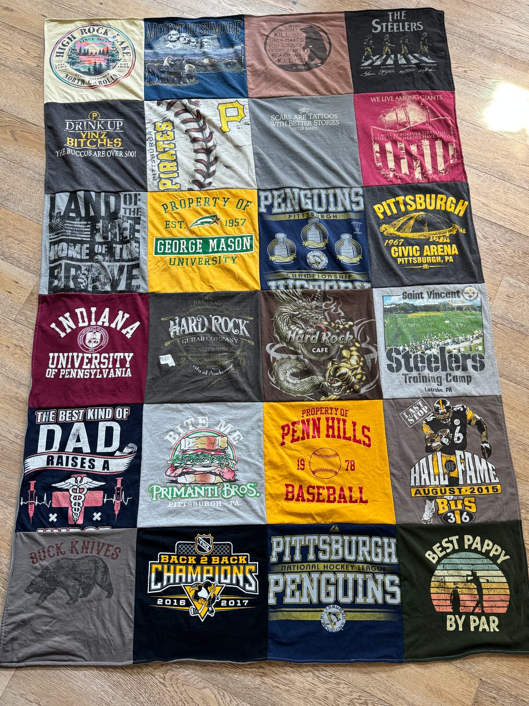 Customer photo review of Project Repat T-Shirt Quilt