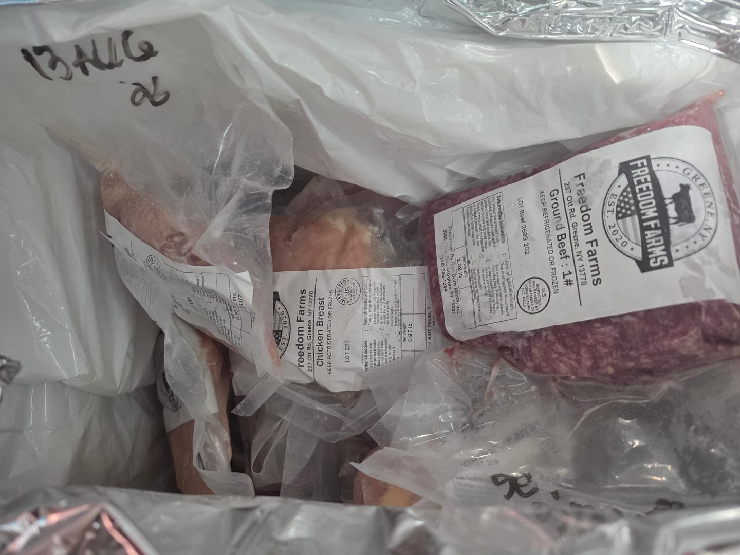 Customer photo review of Free Pound of Burger Patties