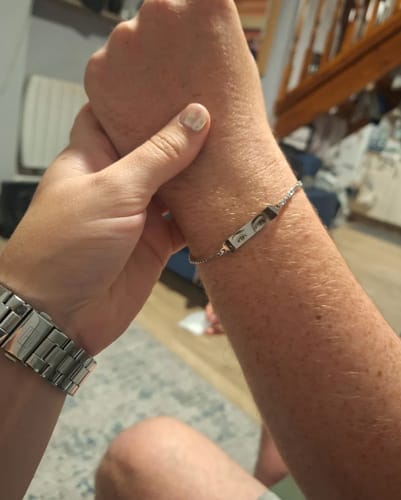 Customer photo review of Custom Eyes Bracelet