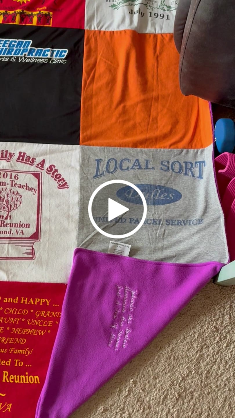 Customer video review of Project Repat T-Shirt Quilt