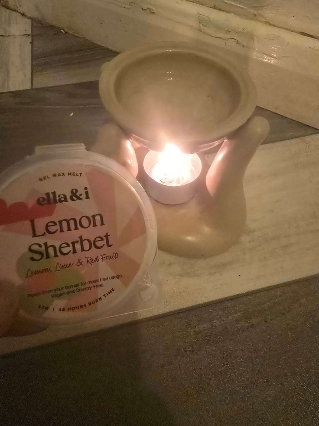 Customer photo review of Lemon Sherbet Gel Melt- 20% off Fragrance of the Month