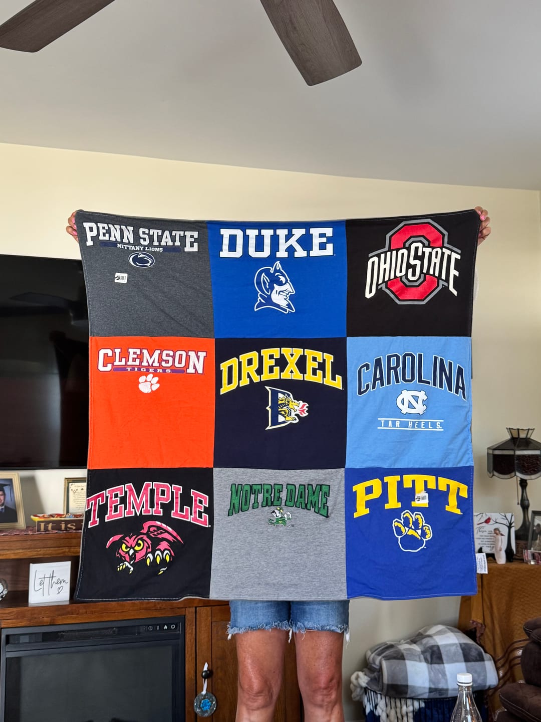 Customer photo review of Project Repat T-Shirt Quilt