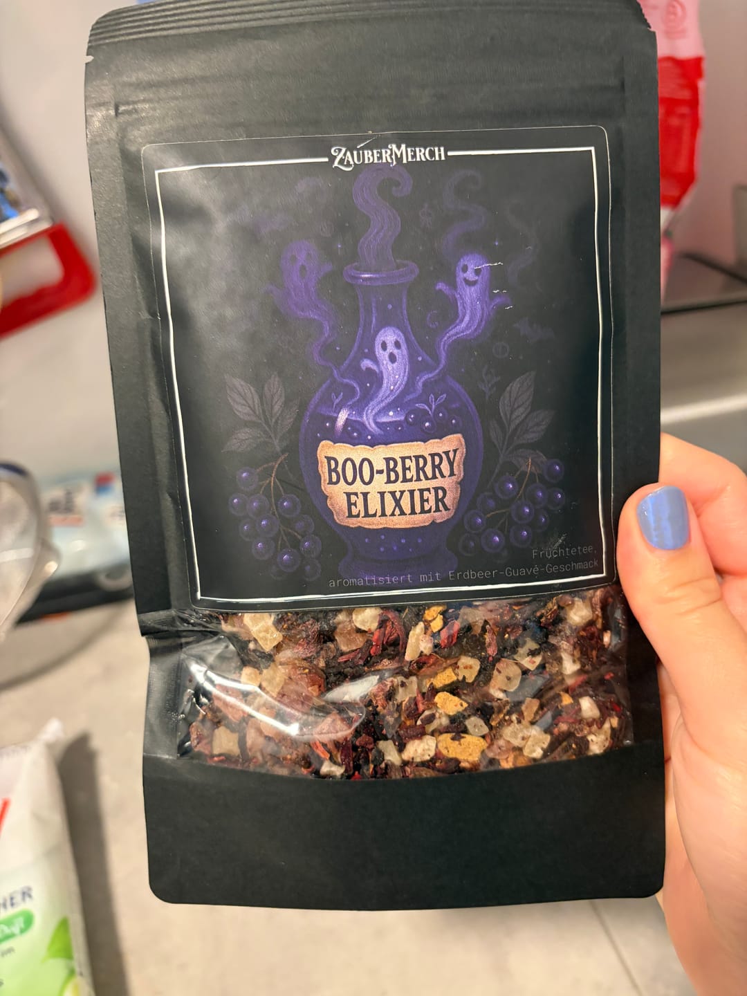 Customer photo review of Boo-Berry Elixier – Früchtetee mit intensivem Beeren Geschmack | Halloween Tee